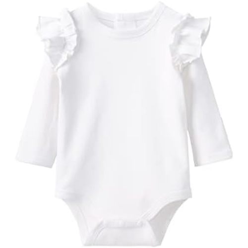 pureborn Baby Girls Boys Bodysuit Super Soft Cotton Romper 0-24 Months
