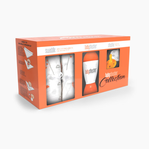 Baby Shusher Soother Gift Set - Orange And White