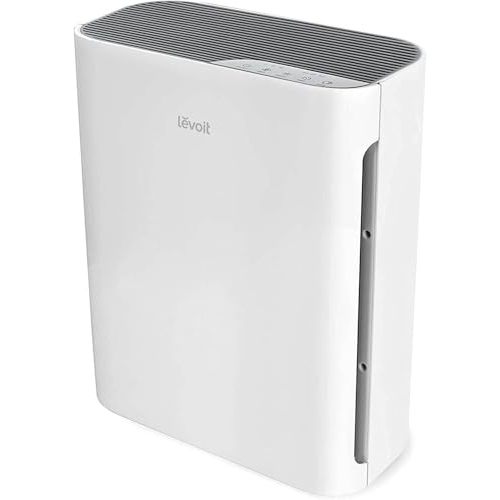 LEVOIT Air Purifiers for Home Large Room, Main Filter Cleaner with Washable Filter for Allergies, Smoke, Dust, Pollen, Quiet Odor Eliminators for Bedroom, Pet Hair Remover, Vital 100, White