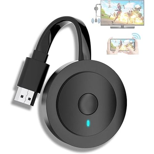 4K Wireless HDMI Display Dongle Adapter 1080P, WiFi Casting Movies, Shows Receiver for i-Phone, i-Pad, iOS, Android, Tablet, Laptop, Windows to HDTV/Monitor/Projector, Support Miracast Air Play DLNA