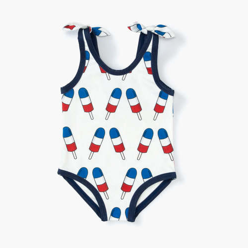 Tie Swimsuit One-Piece - Organic Baby, Toddler, & Kids Clothes - Monica + Andy