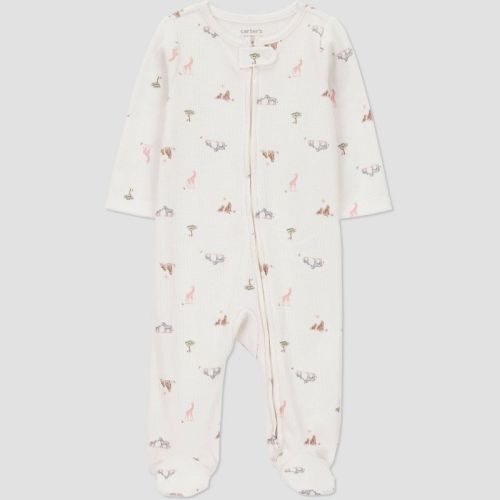Carter's Just One You® Baby Safari Animals Sleep N' Play - Cream