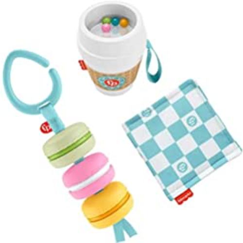 Amazon.com : Fisher-Price Baby Bakery Treats Gift Set, 3 Food-Themed Baby Toys and teether for Infants Ages 3 Months and up : Baby