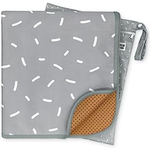 51" Heavy Duty Baby Splat Mat for Under High Chair | Includes Wet Bag | Premium Washable Toddler Mat | Baby Led Weaning | High Chair Mat for Floor | Craft Mat | Splash Mat (Sprinkles)