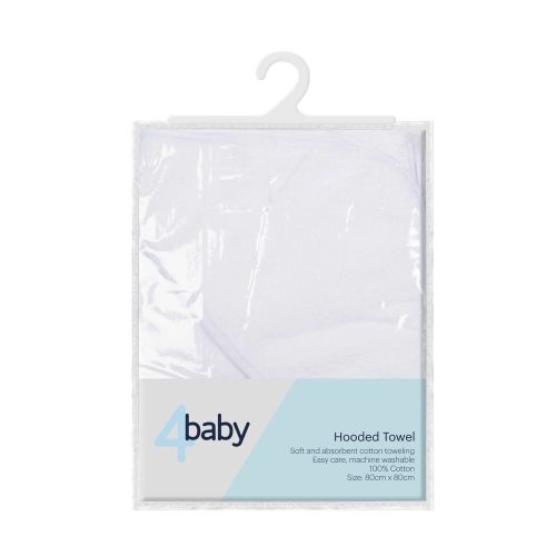 4Baby Hooded Towel White