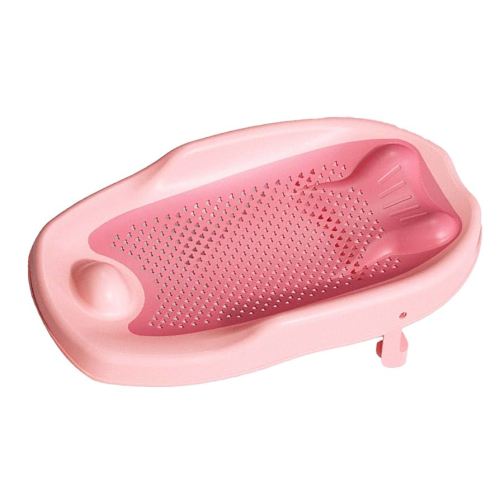 Bath Support Tub, Shower Support Lying Safe Foldable Care Slip Soft for Bath(Pink)