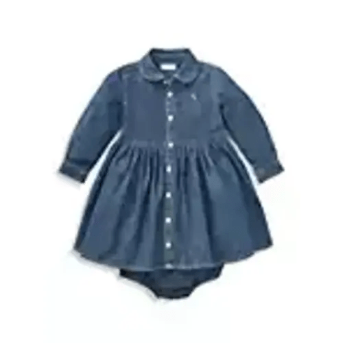 Polo Ralph Lauren Baby Girl's Denim Shirtdress | Saks Fifth Avenue