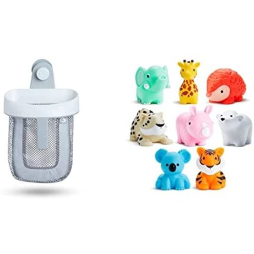 Munchkin Bath Toy Scoop with 8pk Wild Animal Bath Toy Squirts