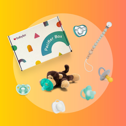 Babylist Pacifier Box (6 Pacifiers + Pacifier Clip)