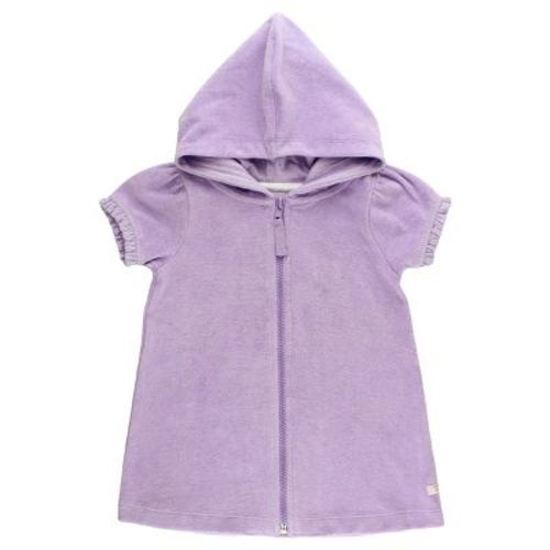 RuffleButts Girls Terry Full-Zip Cover Up