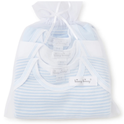 Simples Stripes Blue 3 Pack Bodysuit Set