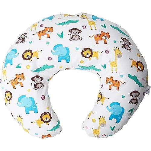 Niimo Nursing Pillow - 100% Cotton Breastfeeding Pillow Cover, Ergonomic Nursing Pillows for Breastfeeding, Machine-Washable Baby Pillow, Breastfeeding Pillows & Breastfeeding Essentials