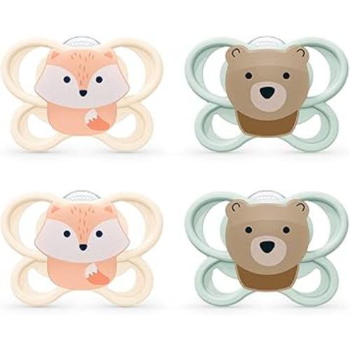 NUK Perfect Match Air Pacifiers, 0-6 Months, 4 Pack