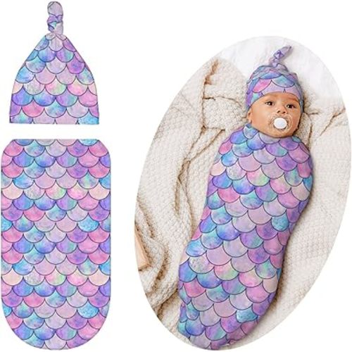 Cute Swaddle Blanket for Baby, Soft Swaddling for Newborn Unisex Baby Stuff, Shower Gifts