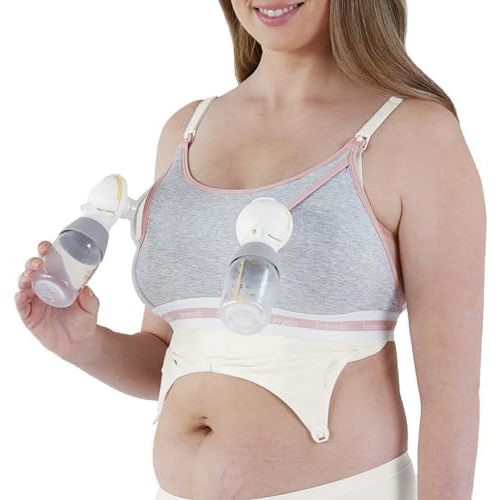 Bravado Designs Pumping Bra Hands Free | Clip and Pump | Pumping Accessory | S-XL