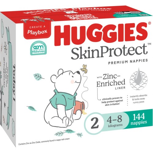 Huggies Infant Nappies Size 2 (4-8kg) 144 Pack