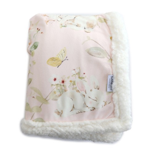 Bubba Blue Cuddle Blanket Sleeping Bunny