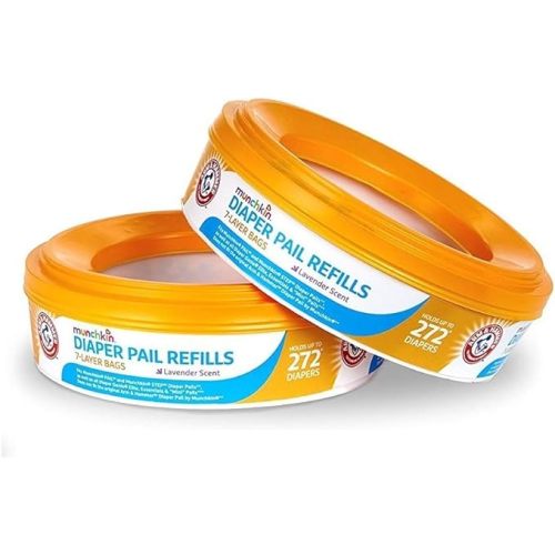 Munchkin Arm and Hammer Diaper Pail Refill Rings, 1088 Count - 4 Count (Pack of 1)