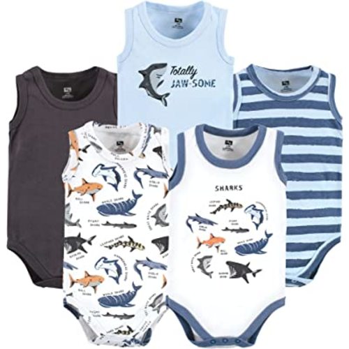 Hudson Baby Unisex Baby Cotton Sleeveless Bodysuits