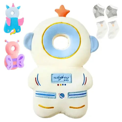 Baby Fall Back Head Protector, Head Protector for Baby Walking Safety Pad Backpack for 0-36 Months Baby Learning Walking Crawling,Baby Head Protection Pad - (Astronaut)