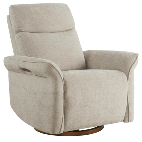 Vinca Power Swivel Nursery Glider Recliner with Power Lumbar & Headrest