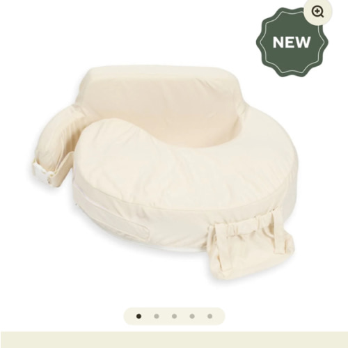 Super Deluxe Oat Nursing Pillow with 100% Organic Cotton Cover