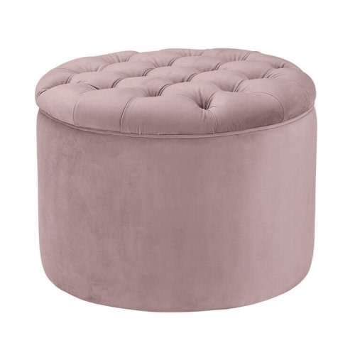 Reims Velvet Storage Ottoman
