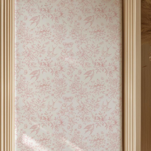 Botanical Lullaby - Toile Bamboo Crib Sheet