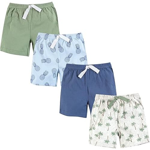 Hudson Baby Baby Shorts Bottoms 4-Pack