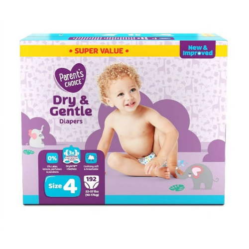 Parent's Choice Dry & Gentle Diapers (Choose Your Size & Count)