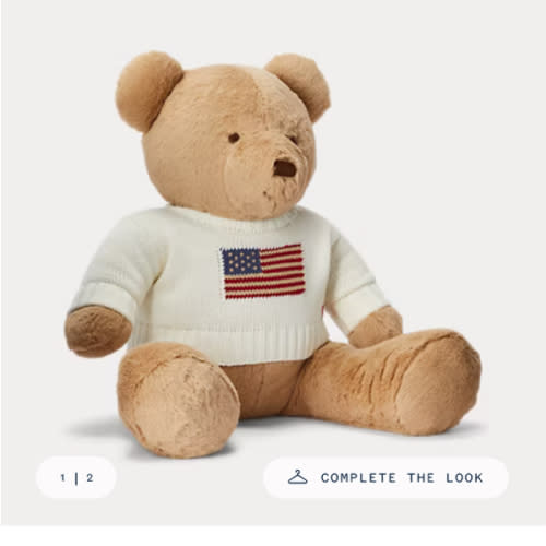 Large Flag-Sweater Polo Bear | Ralph Lauren