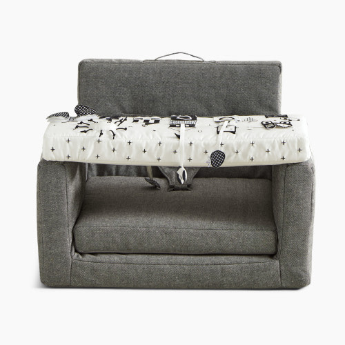 Wonder & Wise Rolling Along Square Chair - Gray