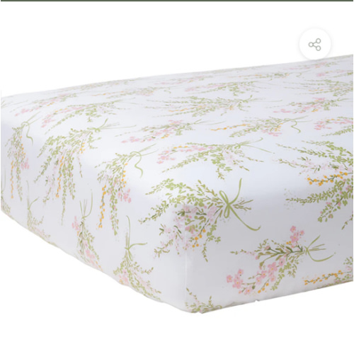 Truvy Pink Crib Sheet