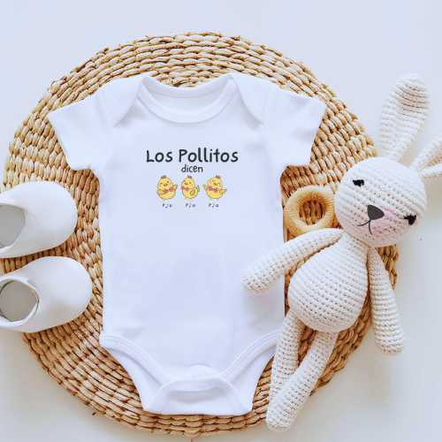 Los Pollitos Bodysuit | Spanish Baby Song, Hispanic Infant Shirt