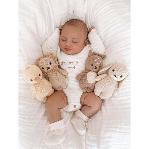CLASSIC RIBBED ROMPER - MILK | PERSONALISED EMBROIDERY AVAILABLE