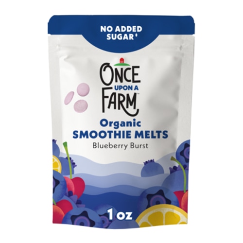 Once Upon a Farm Organic Smoothie Melts, Blueberry Burst, 1oz Bag