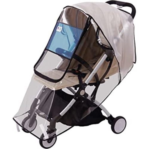 Bemece Stroller Rain Cover , Universal Stroller Accessory, Baby Travel Weather Shield, Windproof Waterproof, Protect from Dust Snow