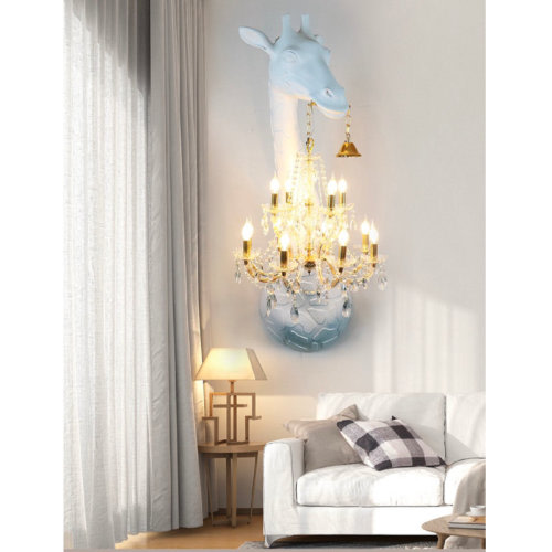 Meble Furniture Art Sculpture Giraffe 29.5'' Novelty Wall Lamp | Wayfair