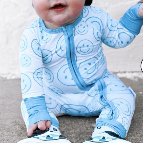 All Smiles | Bamboo Zipper PJ – Crump and Company