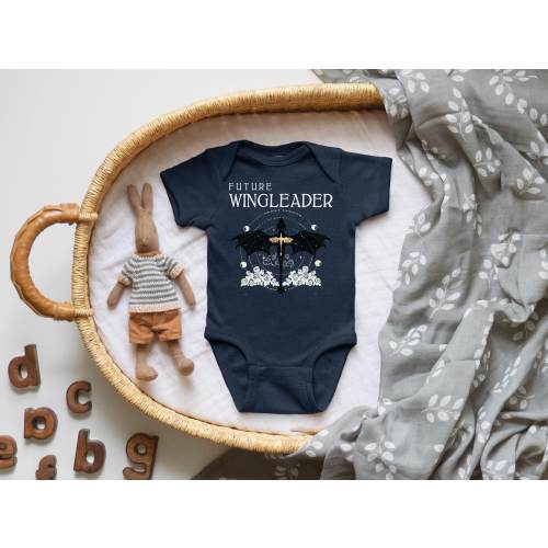 Fourth Wing Baby Onesie® Cute Nerdy Bodysuit Unique Gift for Book Lovers & Baby Showers Nerdy - Future Wingleader