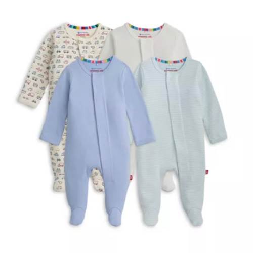 Unisex Footie Bundle, Pack of 4 - Baby