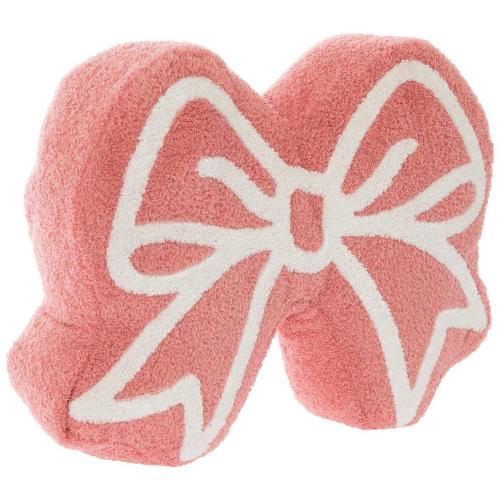 Fuzzy Bow Pillow