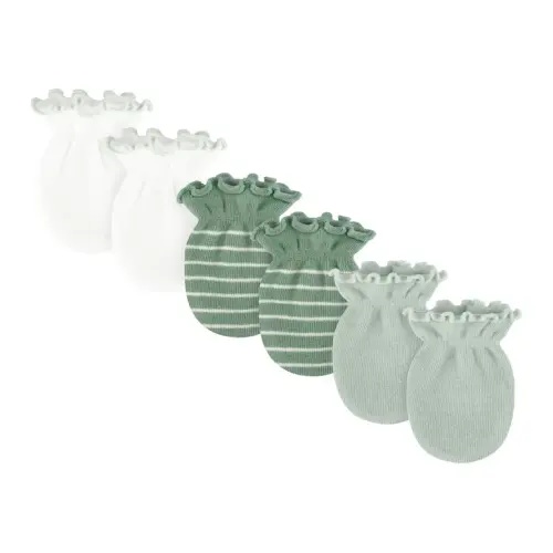 4baby Scratch Mittens 3 Pack Sage | Baby Bunting AU