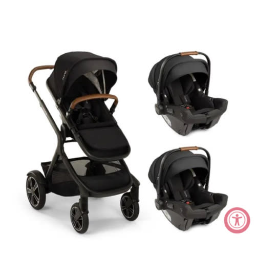 Nuna - Demi Next + PIPA Urbn Travel System Caviar