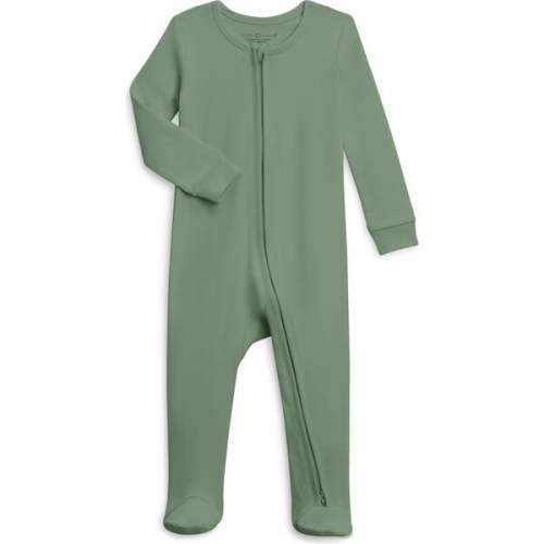 Peyton Zipper Sleeper, Thyme - Colored Organics | Maisonette