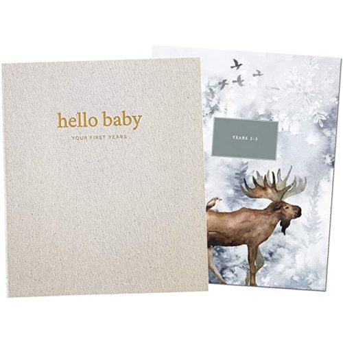 Unisex Baby Memory Book | Minimalist Baby First Year Keepsake for Milestones - Peachly
