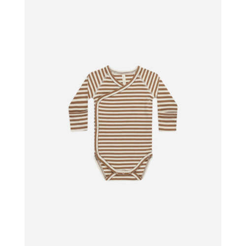 Side Snap Bodysuit || Cinnamon-Stripe
