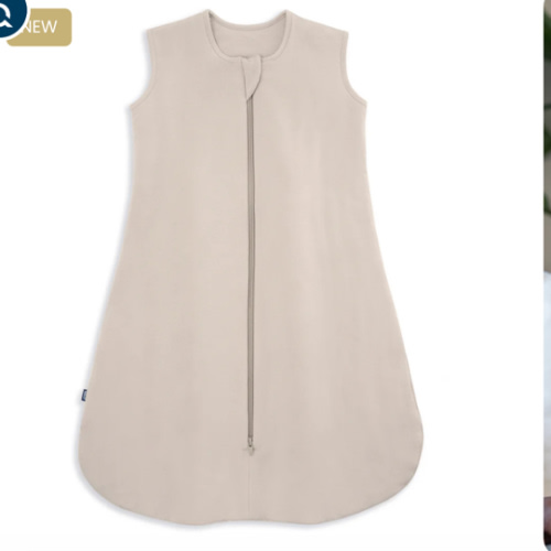 HALO - 1.5 TOG supersoft bamboo wearable blanket, double zipper sleeping bag with weighted feel - oat