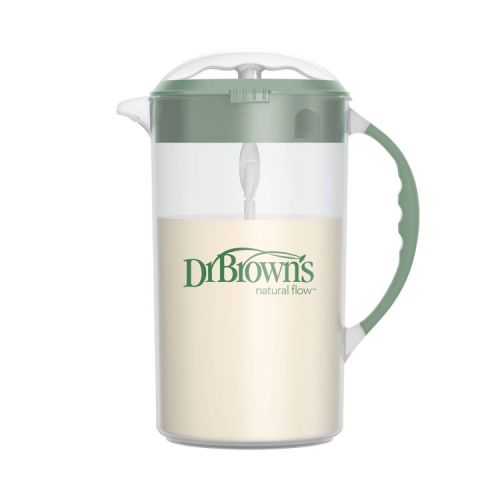 Dr. Brown's Baby Formula Mixing Pitcher with Locking Lid & No Drip Spout - 32oz - Green