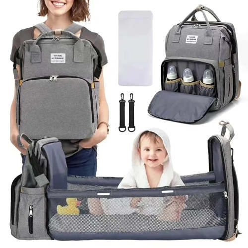 NestEase™ 3-in-1 Diaper Bag & Travel Crib